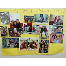 Trabajitos sobre la familia en Ingles con Salita de 5 años
